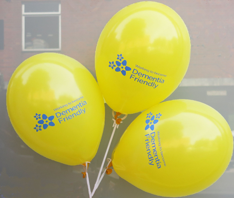 Dementia awareness week balloons