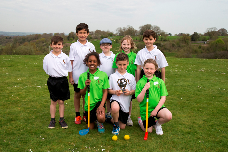 The Tri-Golf team from Otterbourne Primary School