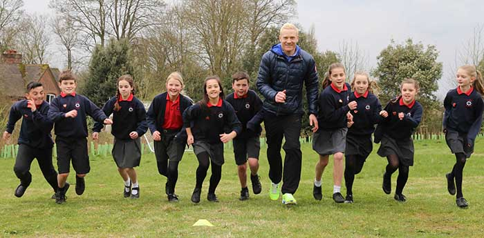 Iwan Thomas & St Bede running