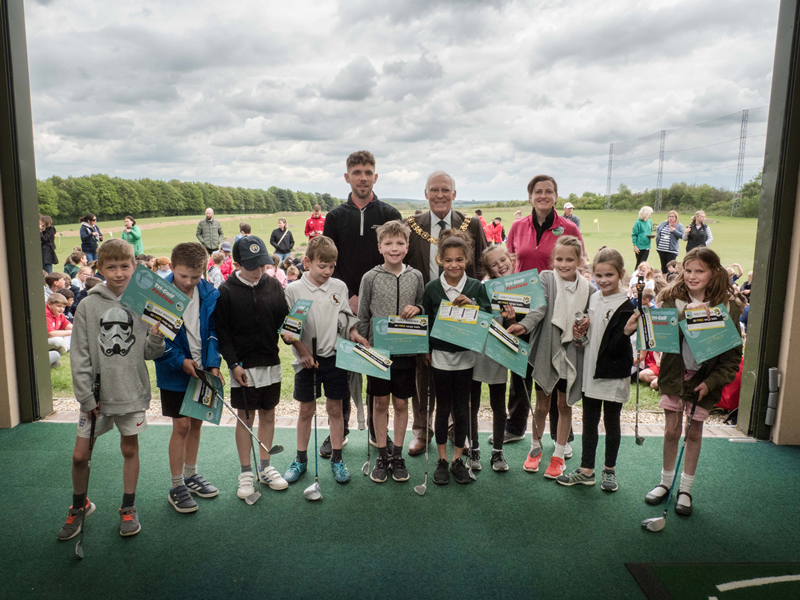 Winchester schoolchildren get in the swing for golf tournament - Winchester  City Council
