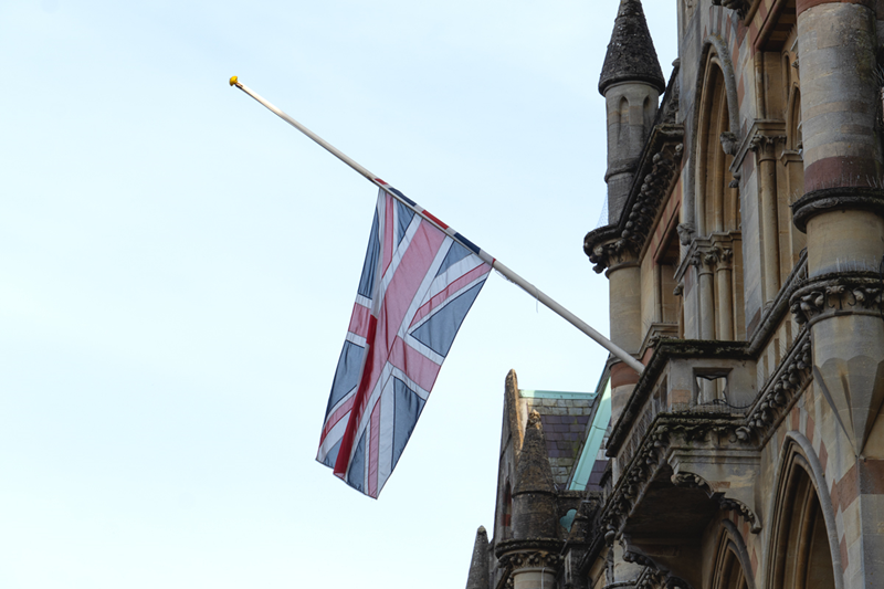 half mast flag