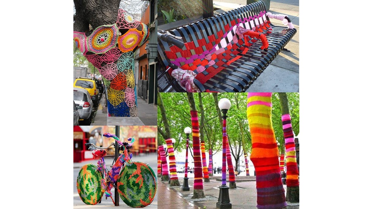 Yarn bomb