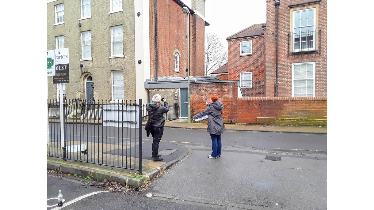 WCC volunteers on our non-designated heritage asset survey day