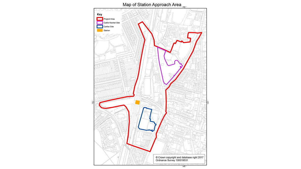 Map of Station Approach Area