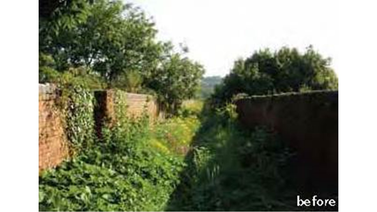 As part of an eighteen month project, the viaduct has been carefully restored  - before