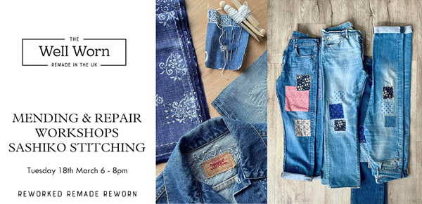 Sashiko Stitching Workshop.Winchester Fashion Week