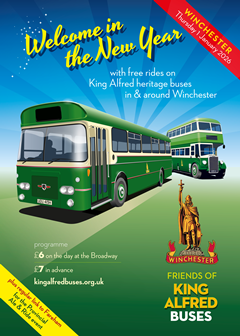 Welcome in the New Year with free rides on King Alfred Heritage buses in and around Winchester