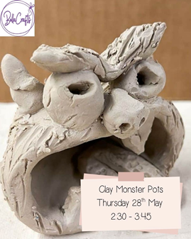 Kids | Clay Monster Pots