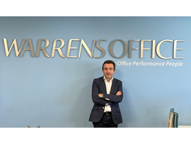 Paul Morgan, Managing Director of Warrens Office, in the company's Winnall HQ