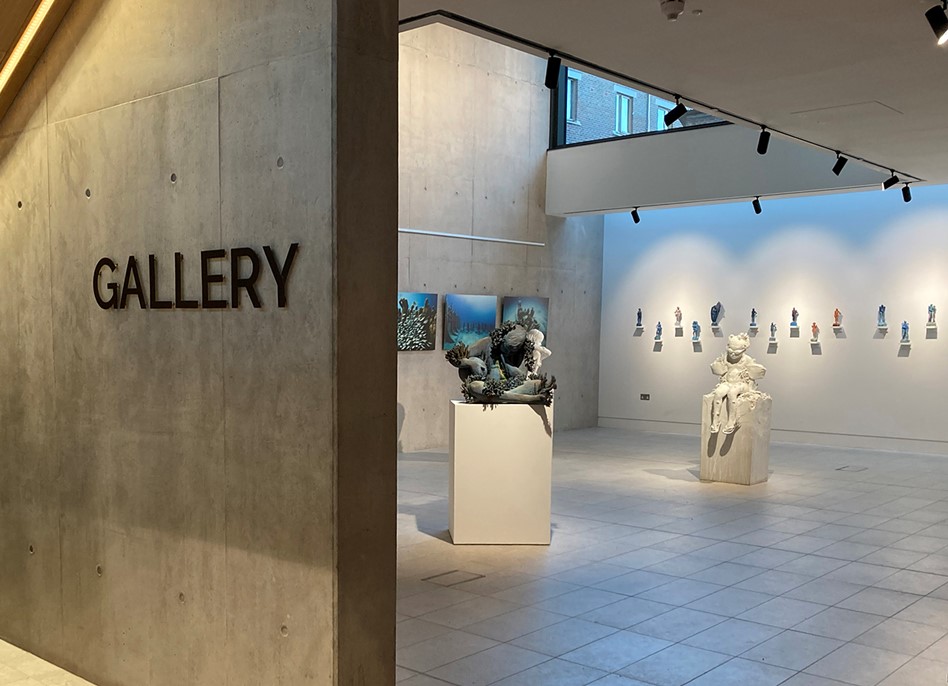 article thumb - Sculptures by Jason DeCaires Taylor at the University of Winchester's West Downs Gallery