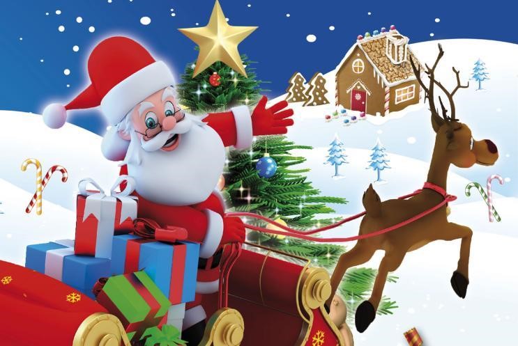 article thumb - Image of Santa in his sleigh