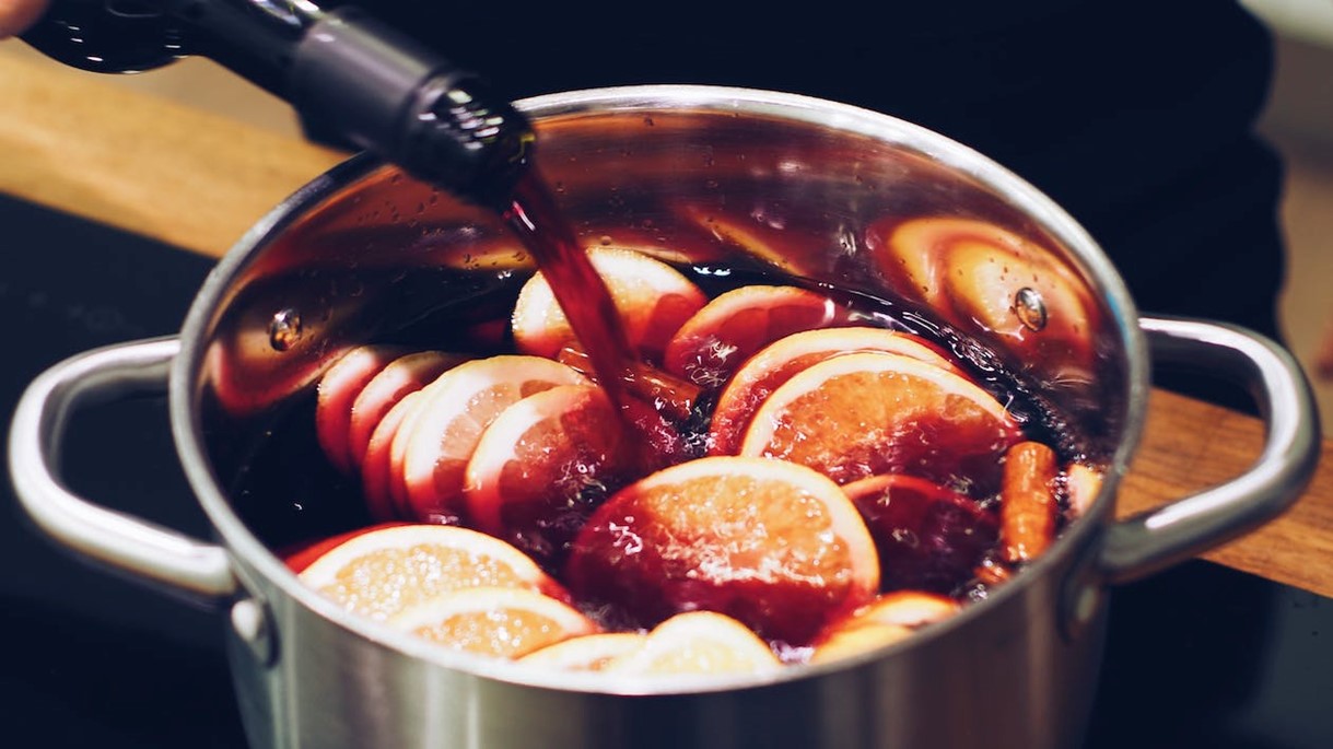 article thumb - mulled wine christmas stock photo