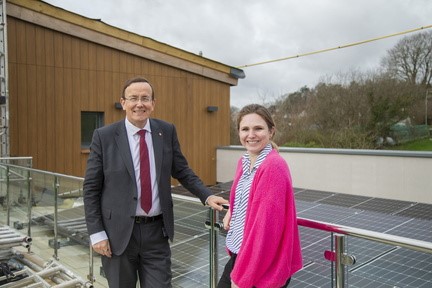 Winchester City Council Leader Cllr Martin Tod with Cllr Kathleen Becker