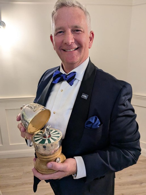 Iain Steel with the Millennium Egg
