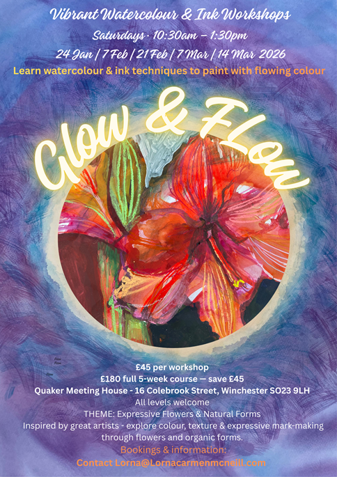 article thumb - Glow & Flow Watercolour and Ink workshops
