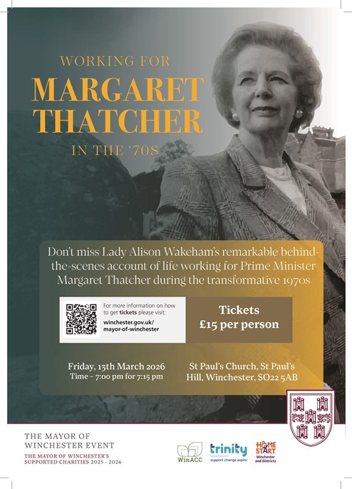 article thumb - Margaret thatcher talk poster 