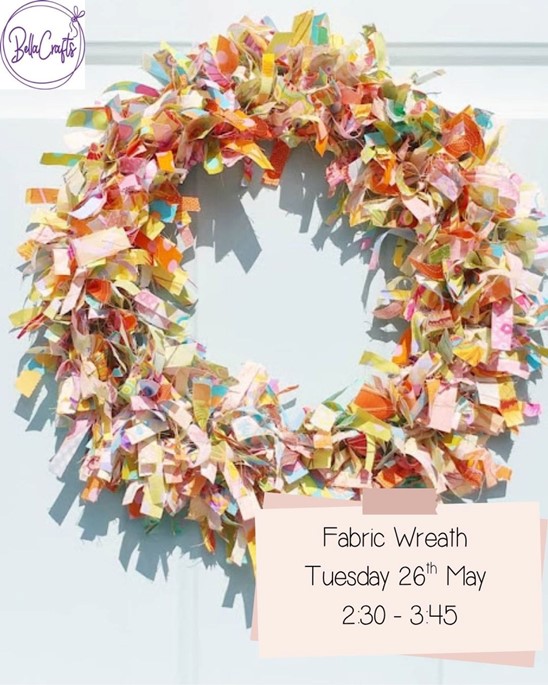 article thumb - Fabric Wreath- May halfterm
