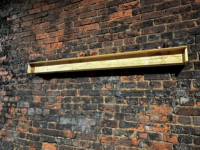 One of the Chesil Tunnel bat boards